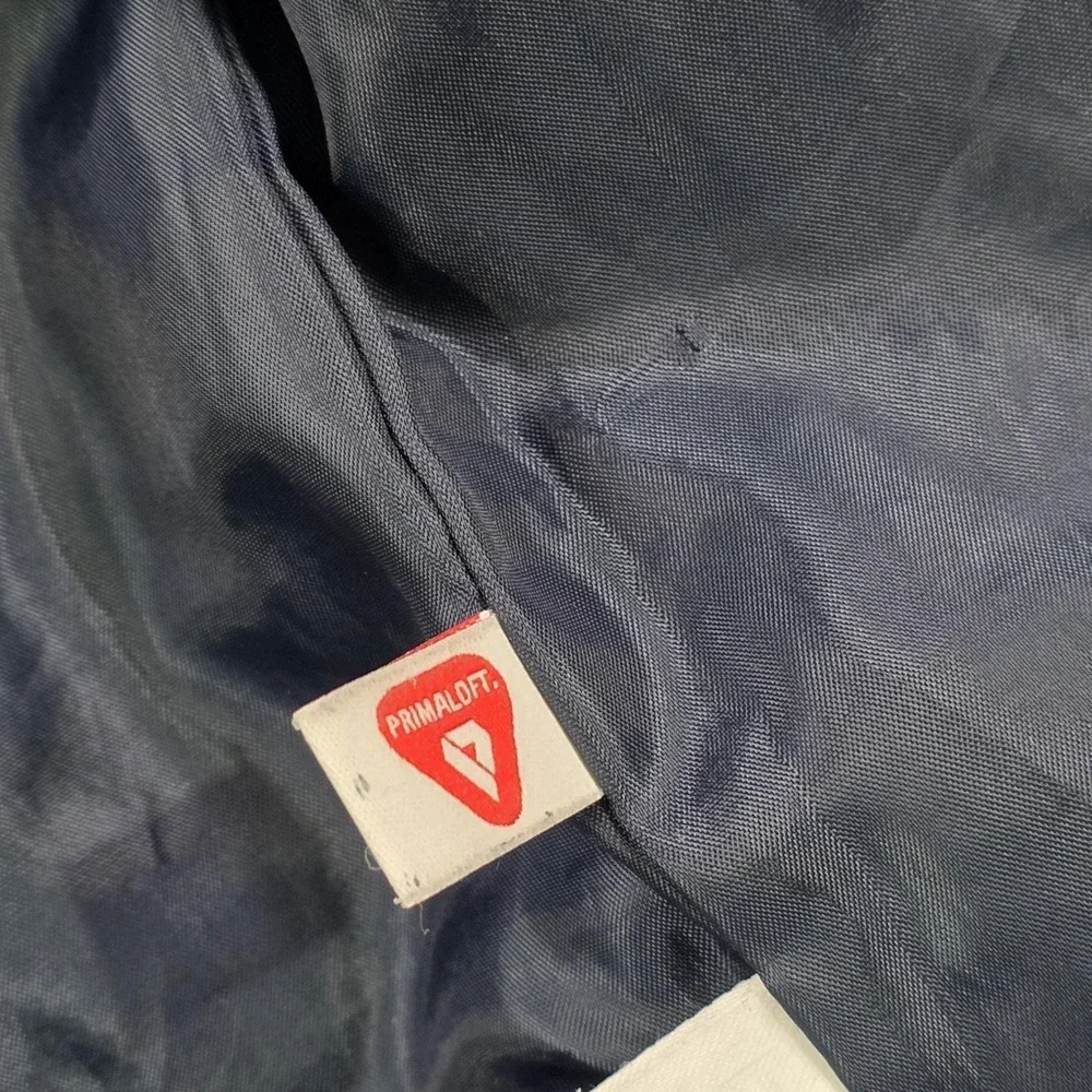 J.Crew Coat Womens XL Navy Blue Hooded Primaloft Insulated Parka Jacket AZ420‎